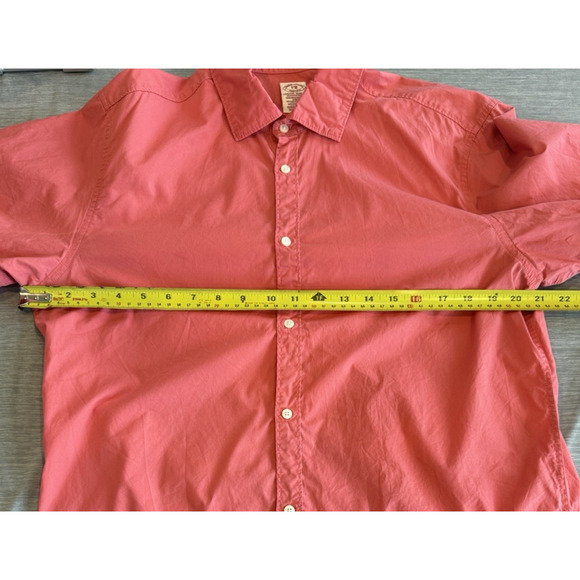 Scotch & Soda Womens Button Blouse Size L Salmon Puff Sleeve Preppy Golf Resort - Picture 10 of 11